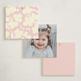 "Cinema Celebration" - Children's Birthday Party Favor Tags in Rose by Diane Pearse - Back of Card Options