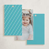 "Neon Vibes" - Children's Birthday Party Favor Tags in Candy by Brandy Folse - Back of Card Options