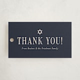 "Broche" - Children's Birthday Party Favor Tags in Midnight by Meagan Christensen - Front