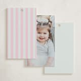 "Ooh La La" - Children's Birthday Party Favor Tags in Menthe by mo kelley - Back of Card Options