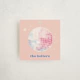 "To the Disco" - Children's Birthday Party Favor Tags in Candy by Creo Study - Front