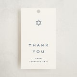 "Celebrate" - Children's Birthday Party Favor Tags in Navy by Blustery August - Front