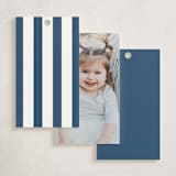 "Celebrate" - Children's Birthday Party Favor Tags in Navy by Blustery August - Back of Card Options