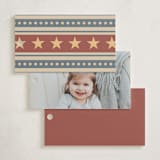 "Vintage Circus" - Children's Birthday Party Favor Tags in Brick by Amanda Stuff - Back of Card Options