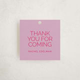 "Pop up" - Children's Birthday Party Favor Tags in Candy-Glow by Inkblot Design - Front