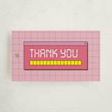 "Bitmap" - Children's Birthday Party Favor Tags in Strawberry by Jennifer Lew - Front