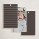 "Gilded NYC" - Children's Birthday Party Favor Tags in Beetle by Teju Reval - Back of Card Options