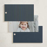 "The Bar Mitzvah" - Children's Birthday Party Favor Tags in Ocean by Pixel and Hank - Back of Card Options