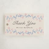 "Disco flower" - Children's Birthday Party Favor Tags in Peony by Pati Cascino - Front