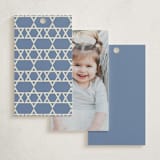 "Formal Elegance" - Children's Birthday Party Favor Tags in Cerulean by Morgan Kendall - Back of Card Options