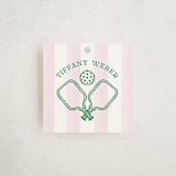 "Hit the Court" - Children's Birthday Party Favor Tags in Petal by Kiersten Garner - Front