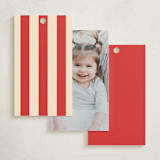 "Movie Night Party" - Children's Birthday Party Favor Tags in Cobblestone by Sherley Ferreira - Back of Card Options