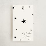 "Scrapbook" - Children's Birthday Party Favor Tags in Ink by Blustery August - Front