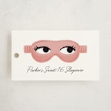 "slumber party" - Children's Birthday Party Favor Tags in Rose by mo kelley - Front