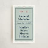 "guest check" - Children's Birthday Party Favor Tags in Mint by Jennifer Lew - Front