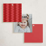 "Bubble Gum" - Children's Birthday Party Favor Tags in Cherry by Ani Somi - Back of Card Options
