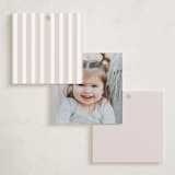 "Sweet Frame" - Children's Birthday Party Favor Tags in Lilac by Angela Thompson - Back of Card Options