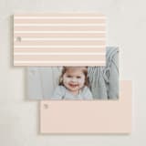 "Glittery" - Children's Birthday Party Favor Tags in Blush by Angela Thompson - Back of Card Options