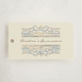"Regency frame" - Children's Birthday Party Favor Tags in Denim by Creo Study - Front