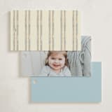 "Regency frame" - Children's Birthday Party Favor Tags in Denim by Creo Study - Back of Card Options