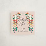"Blooming Tiara" - Children's Birthday Party Favor Tags in Peony by Elly - Front
