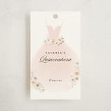 "Aura Botánica" - Children's Birthday Party Favor Tags in Blush by Itsy Belle Studio - Front