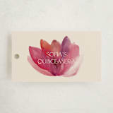 "Lotus" - Children's Birthday Party Favor Tags in Petal by Gwen Bedat - Front