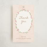 "Quinceanera garden" - Children's Birthday Party Favor Tags in Blush by Creo Study - Front