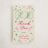 "Hand-Drawn Birthday Fun" - Children's Birthday Party Favor Tags in Grass by Celine Nguyen - Front