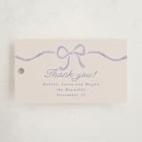 "Ric rac Nostalgia" - Children's Birthday Party Favor Tags in Lavender by Tamara Hilje - Front