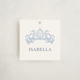 "Crowned" - Children's Birthday Party Favor Tags in Sky by Lissabeth Anglin - Front