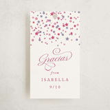 "Confetti Sparkle" - Children's Birthday Party Favor Tags in Berry by Olivia Raufman - Front