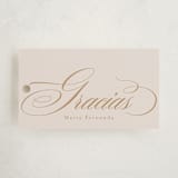 "Gilded" - Children's Birthday Party Favor Tags in Cream by Tamara Hilje - Front