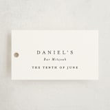 "A Thousand Years" - Children's Birthday Party Favor Tags in Soft Black by Design Lotus - Front