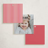 "Danbury" - Children's Birthday Party Favor Tags in Scarlet by Megan Davis - Back of Card Options