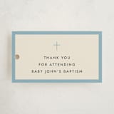 "Chapel" - Children's Birthday Party Favor Tags in French Blue by Megan Davis - Front