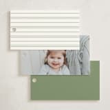 "Chic Script" - Children's Birthday Party Favor Tags in Garden by Kelly Schmidt - Back of Card Options