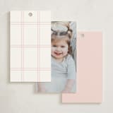 "Dainty Garden" - Children's Birthday Party Favor Tags in Blush by Paper Raven Co. - Back of Card Options