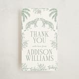 "Safari" - Children's Birthday Party Favor Tags in Palm by Jenna Holcomb - Front
