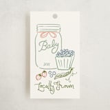 "Locally Grown Sketch" - Children's Birthday Party Favor Tags in Meadow by Jenna Holcomb - Front