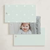 "Penguins" - Children's Birthday Party Favor Tags in Ice by Teju Reval - Back of Card Options