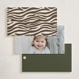 "Jungle Animals" - Children's Birthday Party Favor Tags in Moss by Joanna Griffin - Back of Card Options