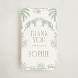 "Safari" - Children's Birthday Party Favor Tags in Palm by Jenna Holcomb - Front