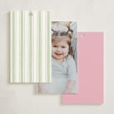 "Birthday Par-Tea" - Children's Birthday Party Favor Tags in Garden Glory by Creo Study - Back of Card Options