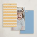 "Augusta" - Children's Birthday Party Favor Tags in Melon by Megan Davis - Back of Card Options