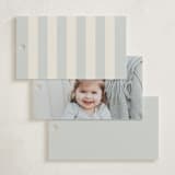 "On Board" - Children's Birthday Party Favor Tags in Fog by Stephanie Hawkes - Back of Card Options