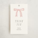 "Dainty Garden" - Children's Birthday Party Favor Tags in Blush by Paper Raven Co. - Front