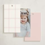 "Dainty Garden" - Children's Birthday Party Favor Tags in Blush by Paper Raven Co. - Back of Card Options