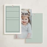 "guest check" - Children's Birthday Party Favor Tags in Mint by Jennifer Lew - Back of Card Options
