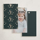 "Par-Tee" - Children's Birthday Party Favor Tags in Evergreen by Susan Zinader - Back of Card Options